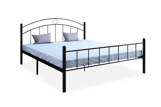Iron Bed For Bedroom Metal Bed In Black Color, Painted