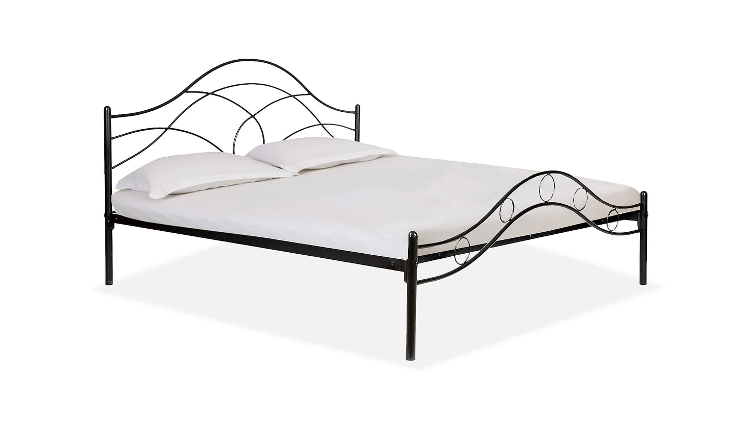 Metal King Size Bed for Bedroom Metal Bed - Black Color