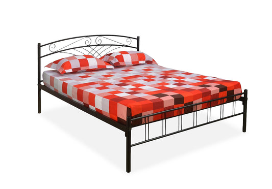 Iron Bed for Bedroom Metal Bed (Black Color)