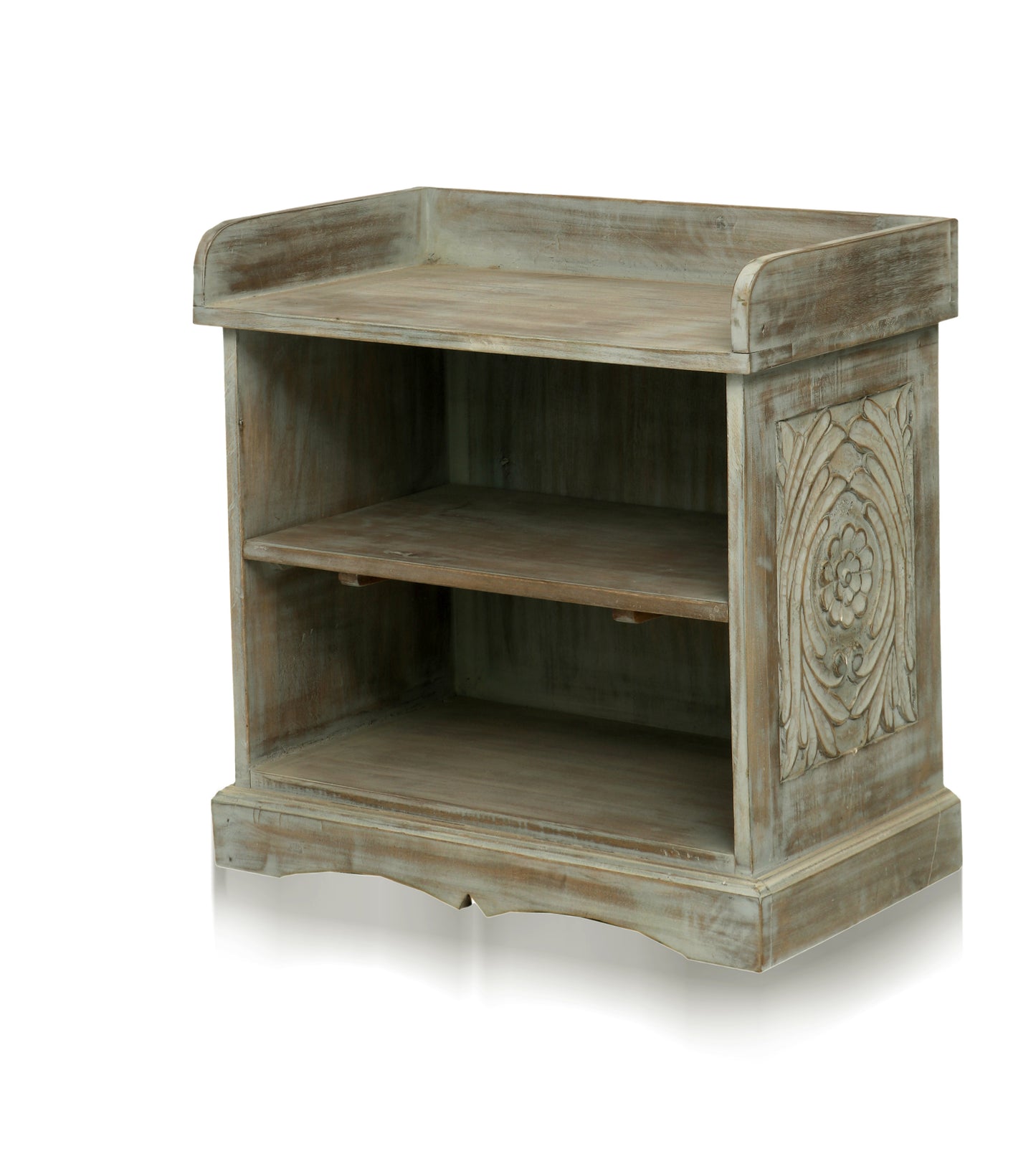 Solid Mango Wood Bench for Living Room, Bedroom & Entryway | Handcrafted Wooden Seating Furniture with Natural Finish