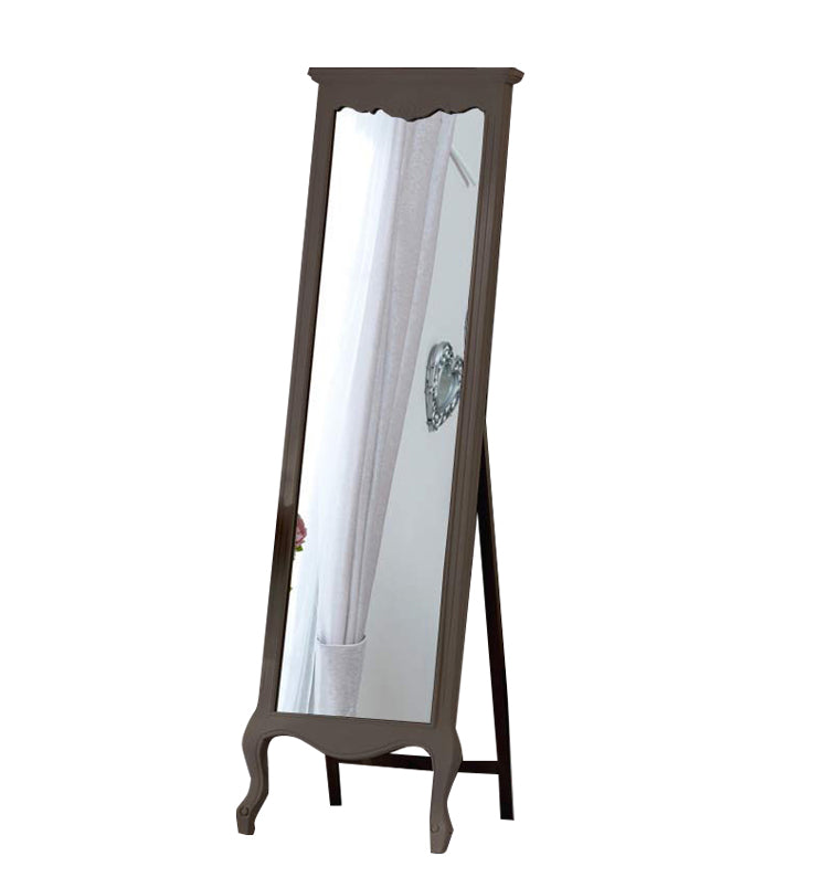 Mango Wood Home Decorative Thalo Standing Long Mirror for Living Room