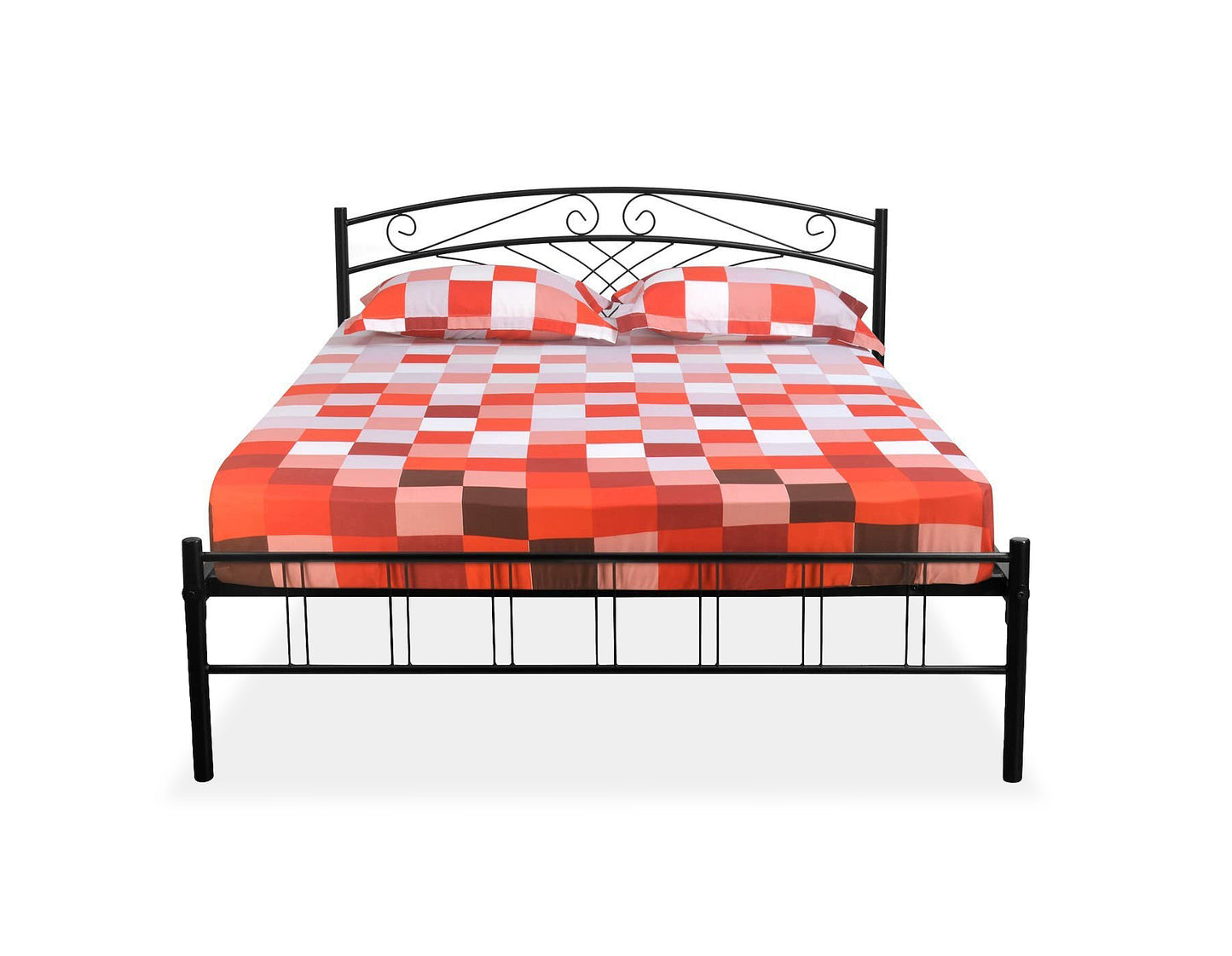 Iron Bed for Bedroom Metal Bed (Black Color)