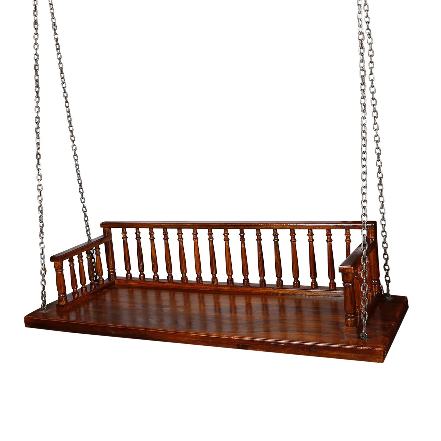 Wooden Swing Jhula for Indoor Outdoor & Balcony | House Swings for Adults (Teak) (DIY)