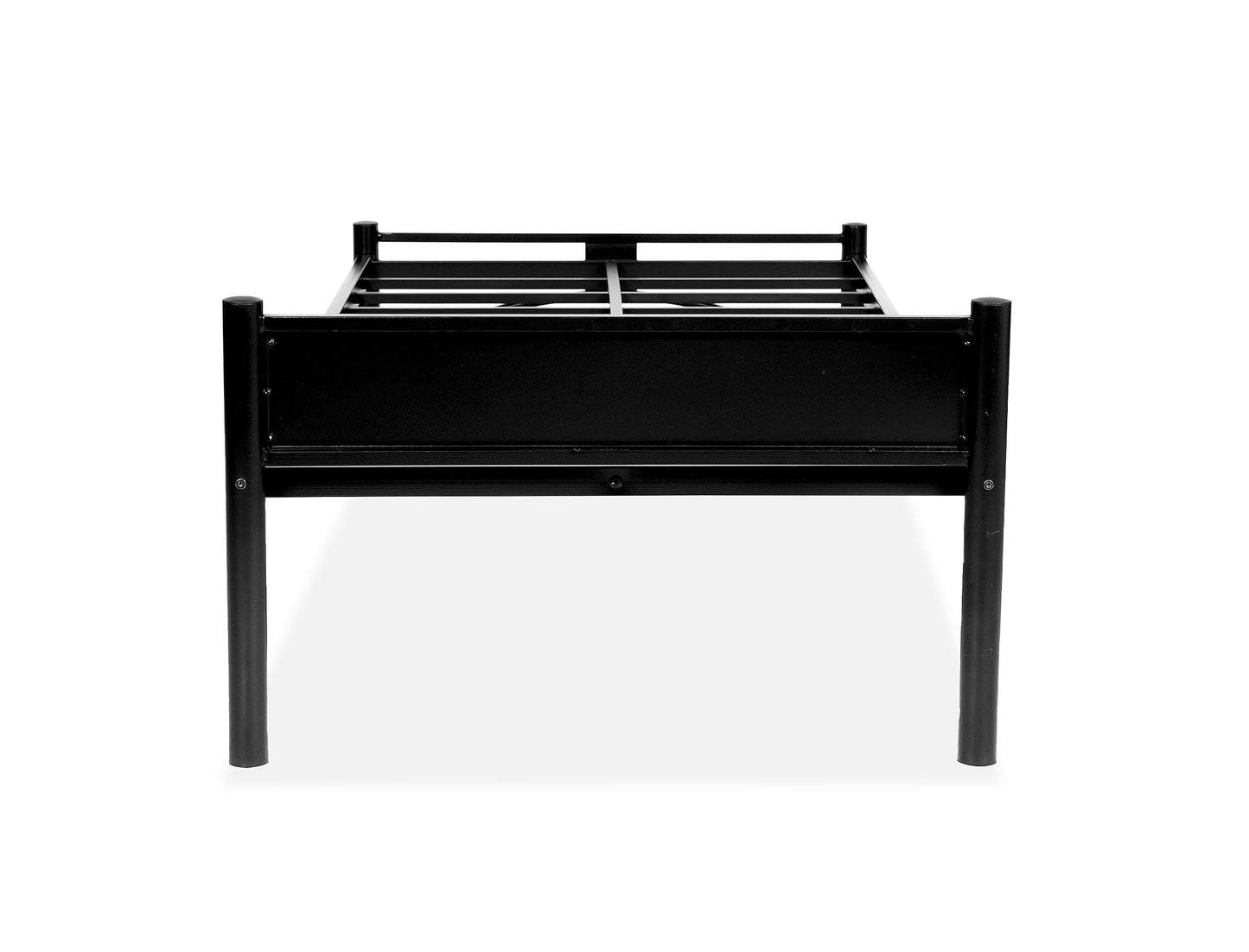 Iron Single Bed for Bedroom Single Size Metal Bed - Black Color