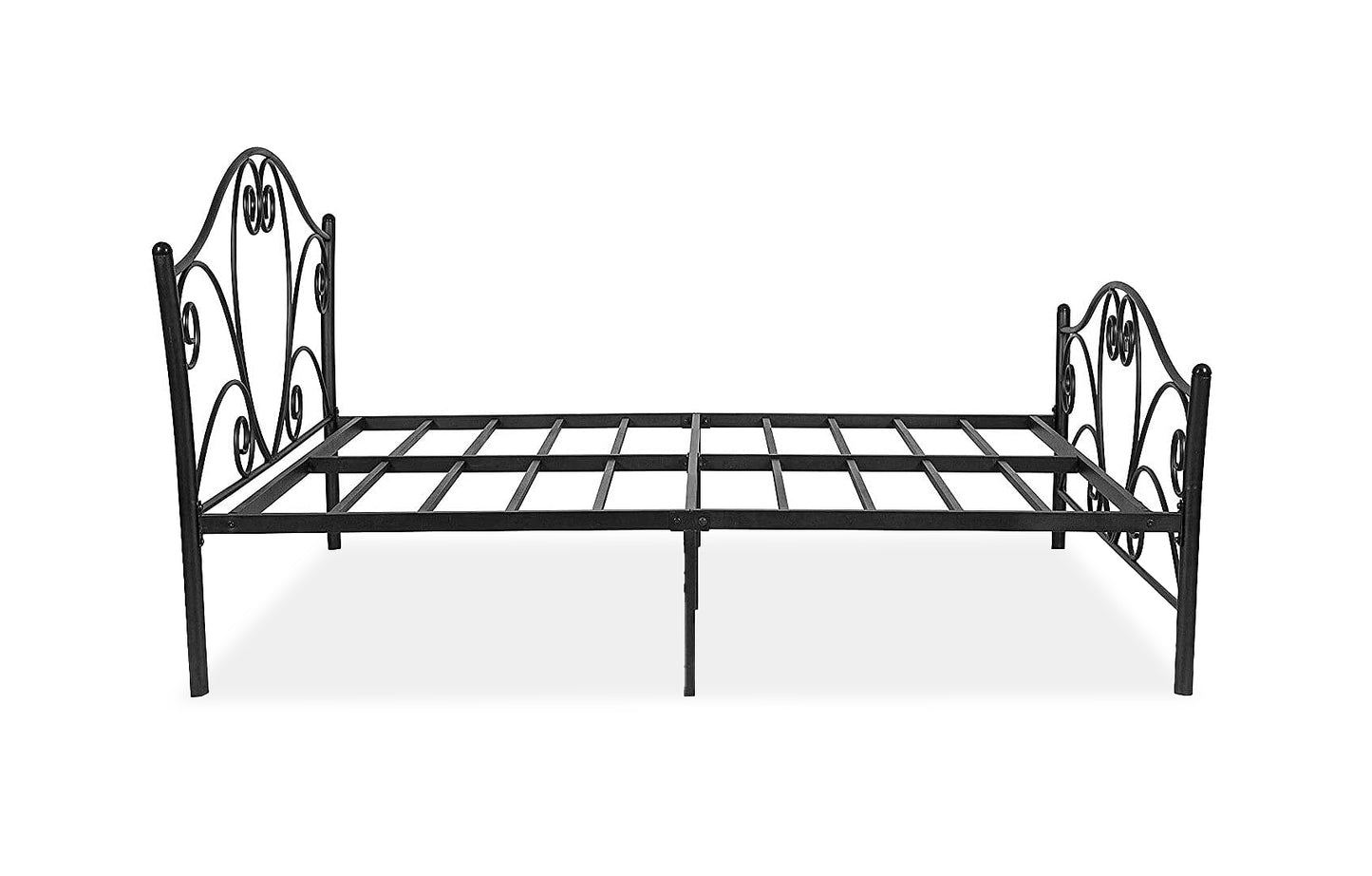 Iron Bed for Bedroom Metal Bed in Black Color