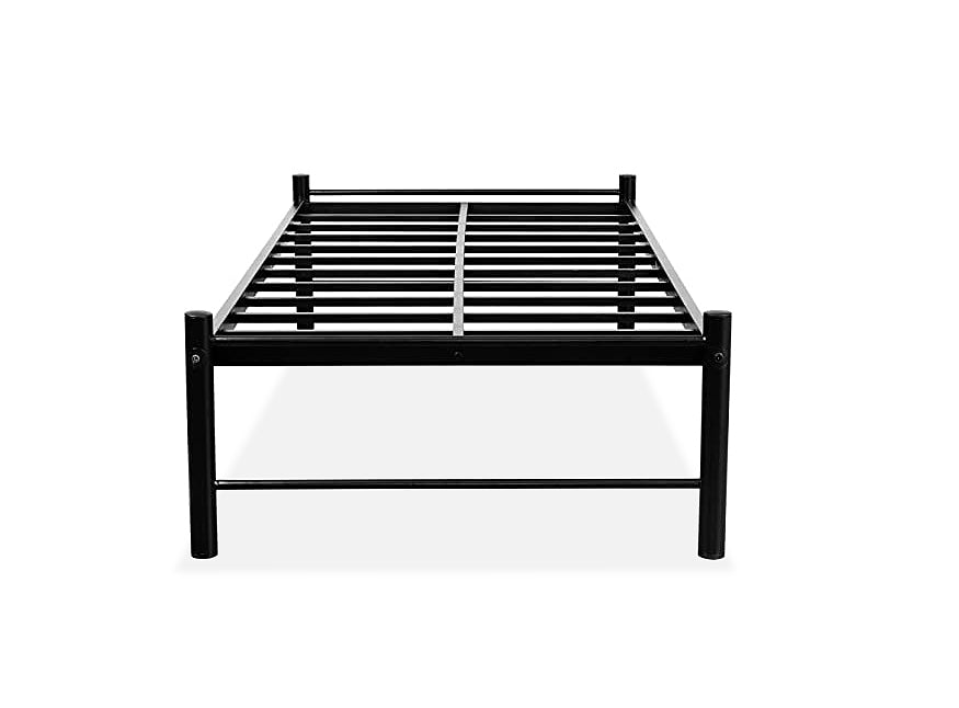 Iron Single Bed for Bedroom Single Size Metal Bed, Black Color