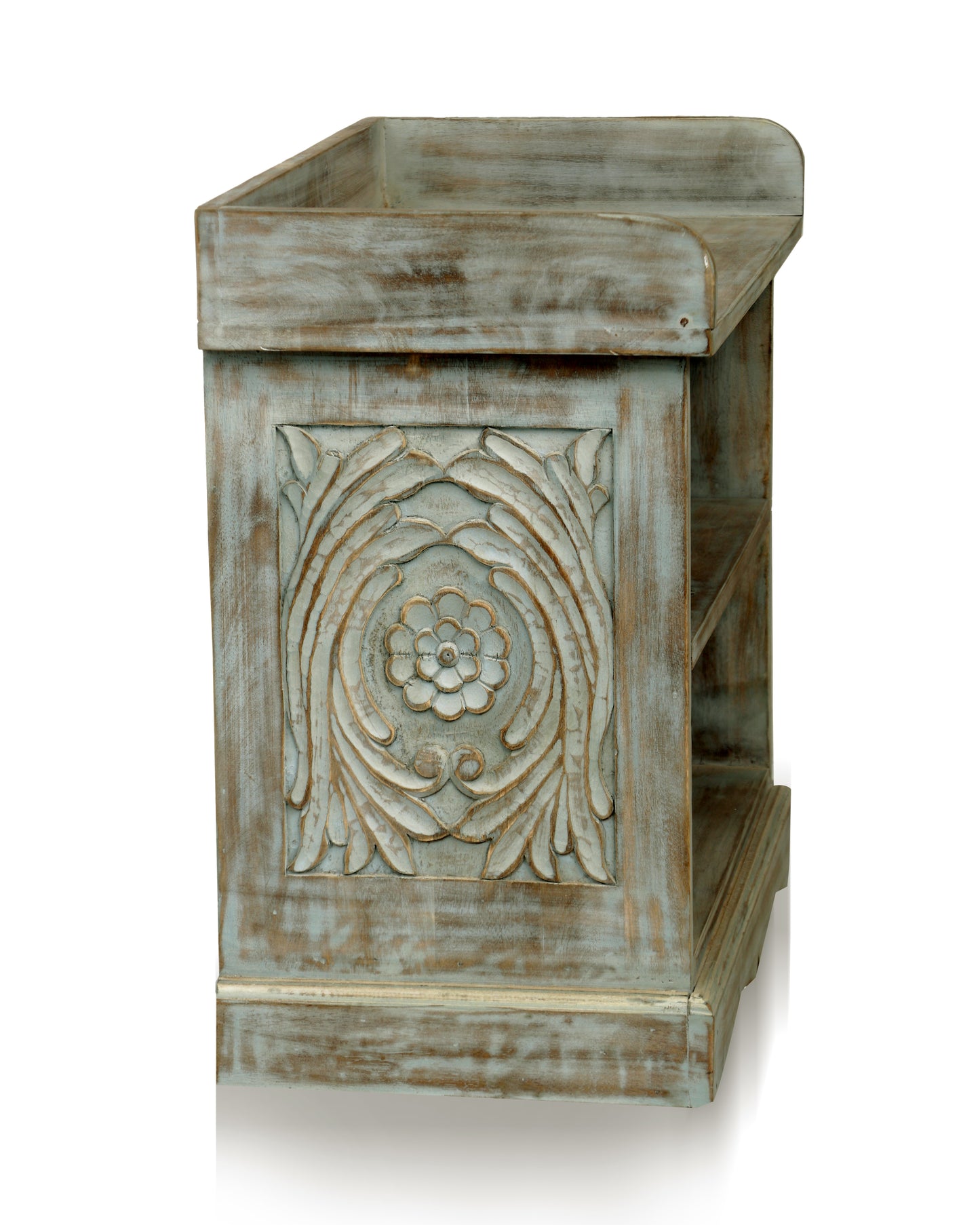 Solid Mango Wood Bench for Living Room, Bedroom & Entryway | Handcrafted Wooden Seating Furniture with Natural Finish