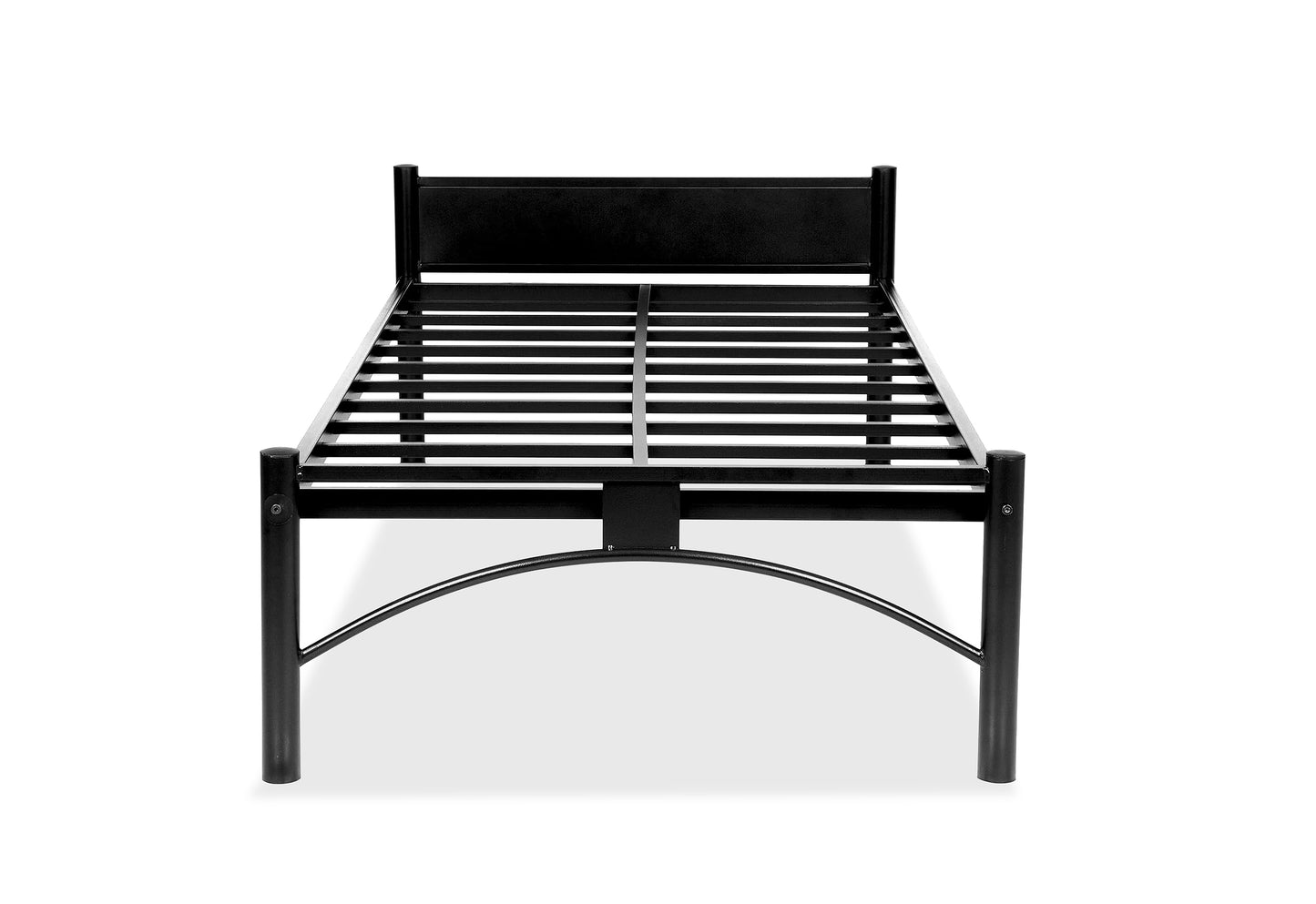 Iron Single Bed for Bedroom Single Size Metal Bed - Black Color