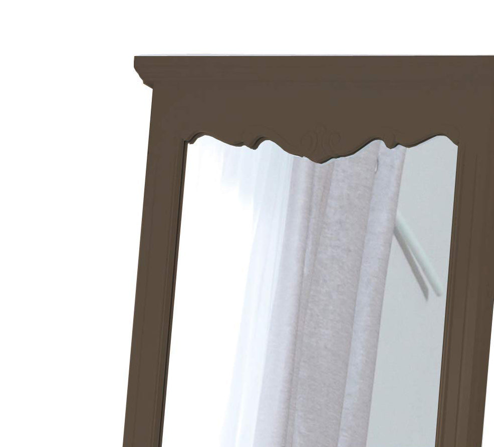 Mango Wood Home Decorative Thalo Standing Long Mirror for Living Room