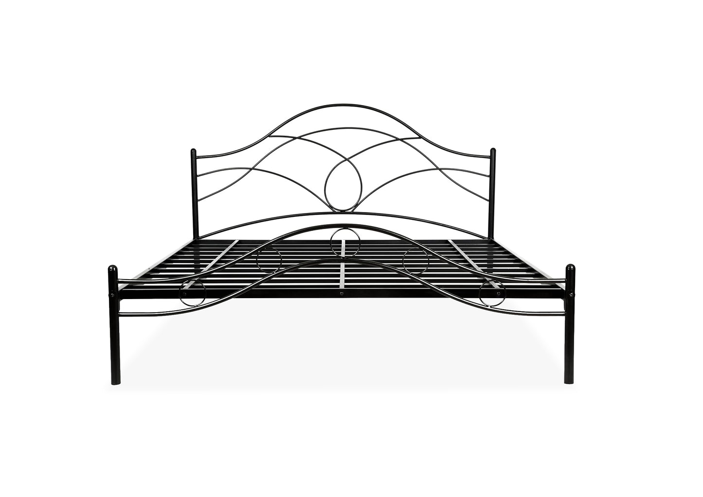 Metal King Size Bed for Bedroom Metal Bed - Black Color