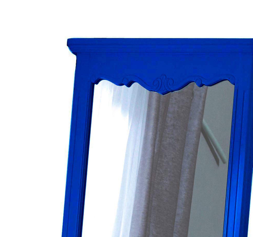 Mango Wood Home Decorative Thalo Standing Long Mirror for Living Room