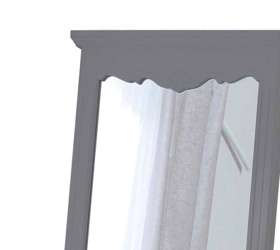 Mango Wood Home Decorative Thalo Standing Long Mirror for Living Room