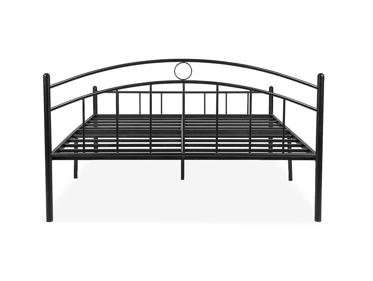 Iron Bed For Bedroom Metal Bed In Black Color, Painted