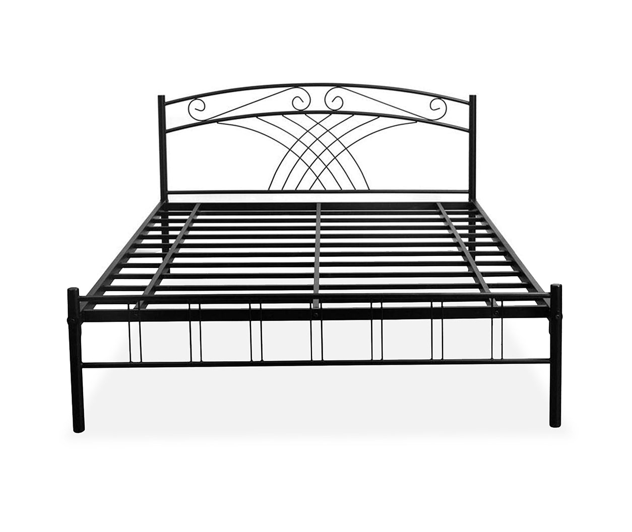 Iron Bed for Bedroom Metal Bed (Black Color)