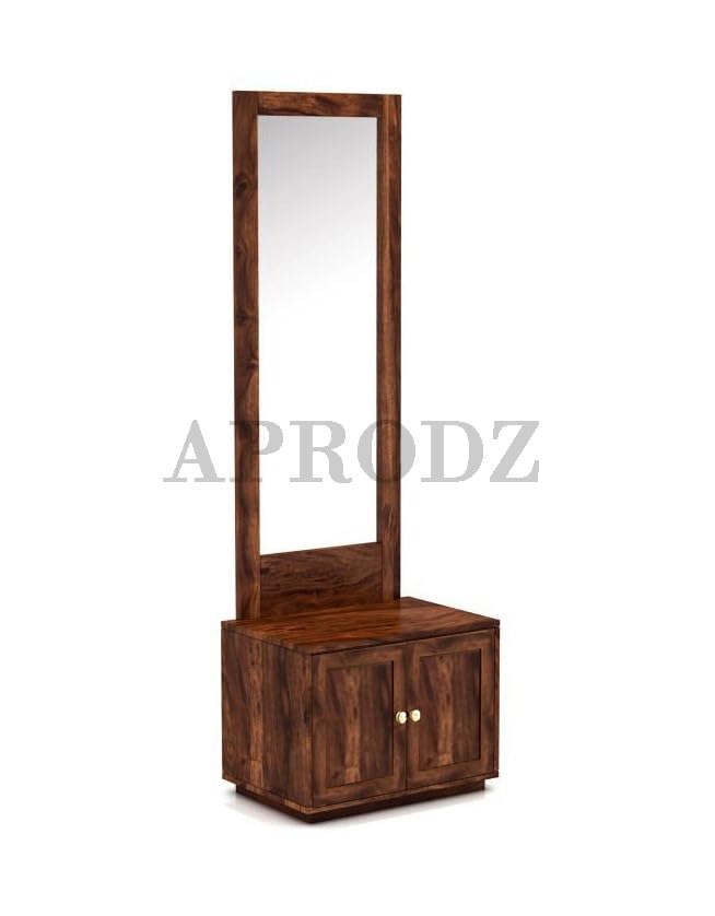 Sheesham Wood Dressing Table with Two Door for Living Room
