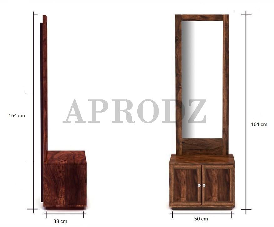 Sheesham Wood Dressing Table with Two Door for Living Room