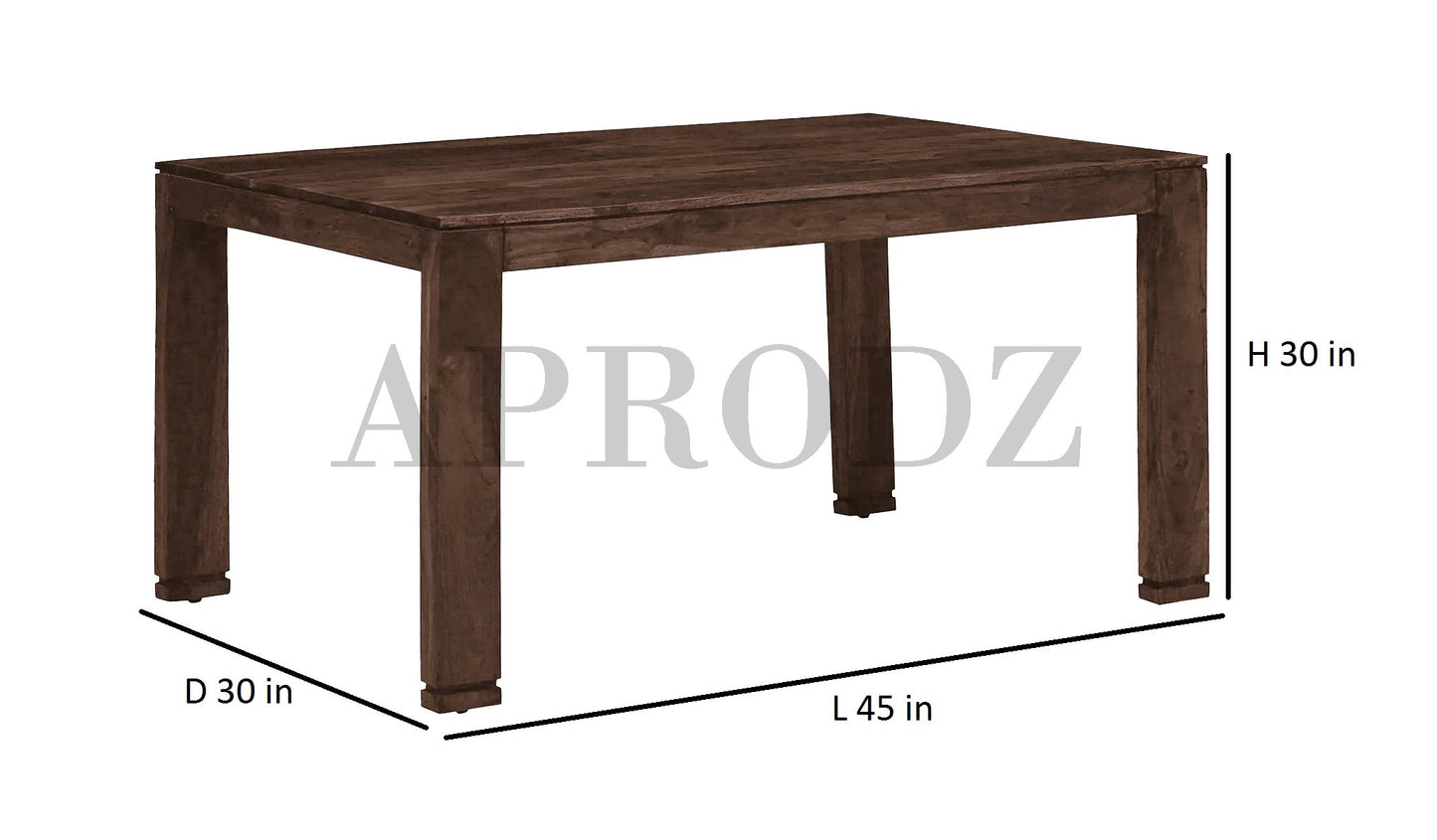 Sheesham Wood Salvador 4 Seater Dining Table Set for Home and Living Rooms| Dining Furniture