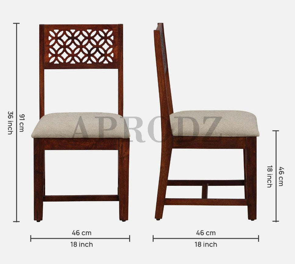 Sheesham Wood Durque 4 Seater Dining Table Set for Home | Dining Furniture