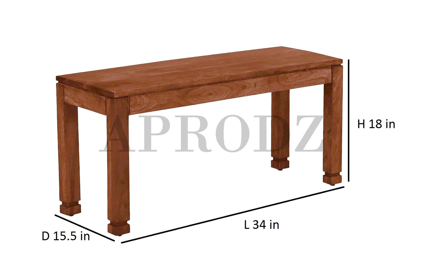 Sheesham Wood Salvador 4 Seater Dining Table Set with 1 Bench and 2 Chair for Home | Dining Furniture