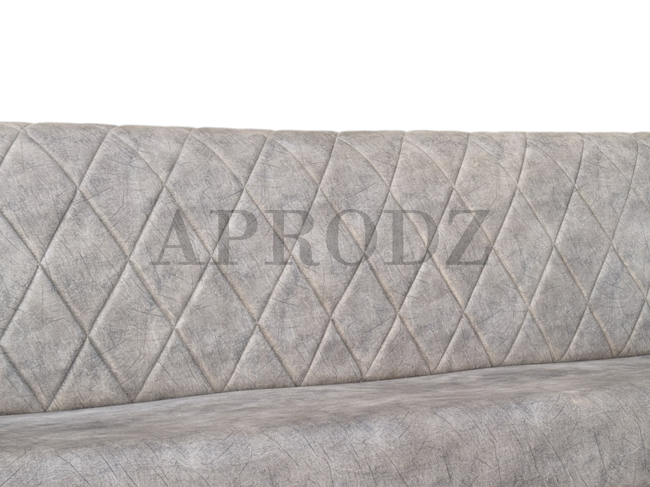 Sofa | Wood Frame Suede Fabric 40D Foam Cushion | Comfortable, Durable, Stylish & Modern for Living Room Furniture | Compact Design Lounge Seat Relaxation (Light Grey + Beige 4)