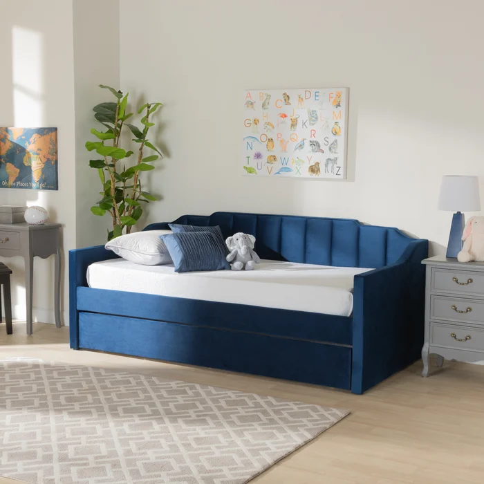 Krease Upholstered Daybed with Trundle Bed