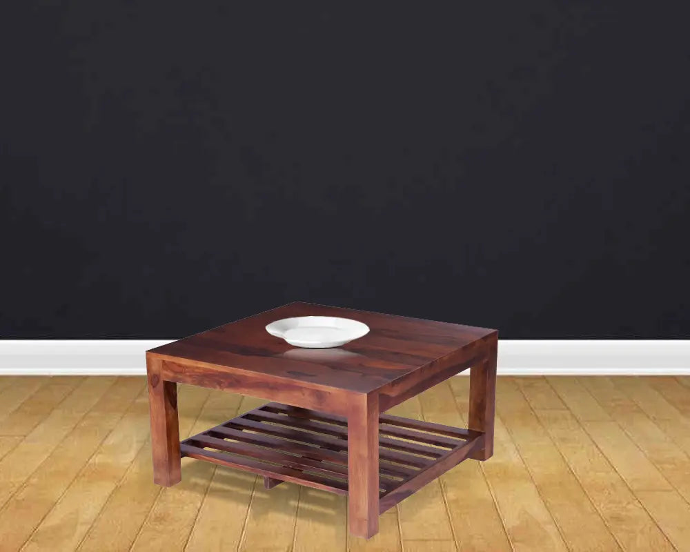 Sheesham Wood Isangel Stylish Coffee Table for Living Room | Center Table for Home | Brown Finish