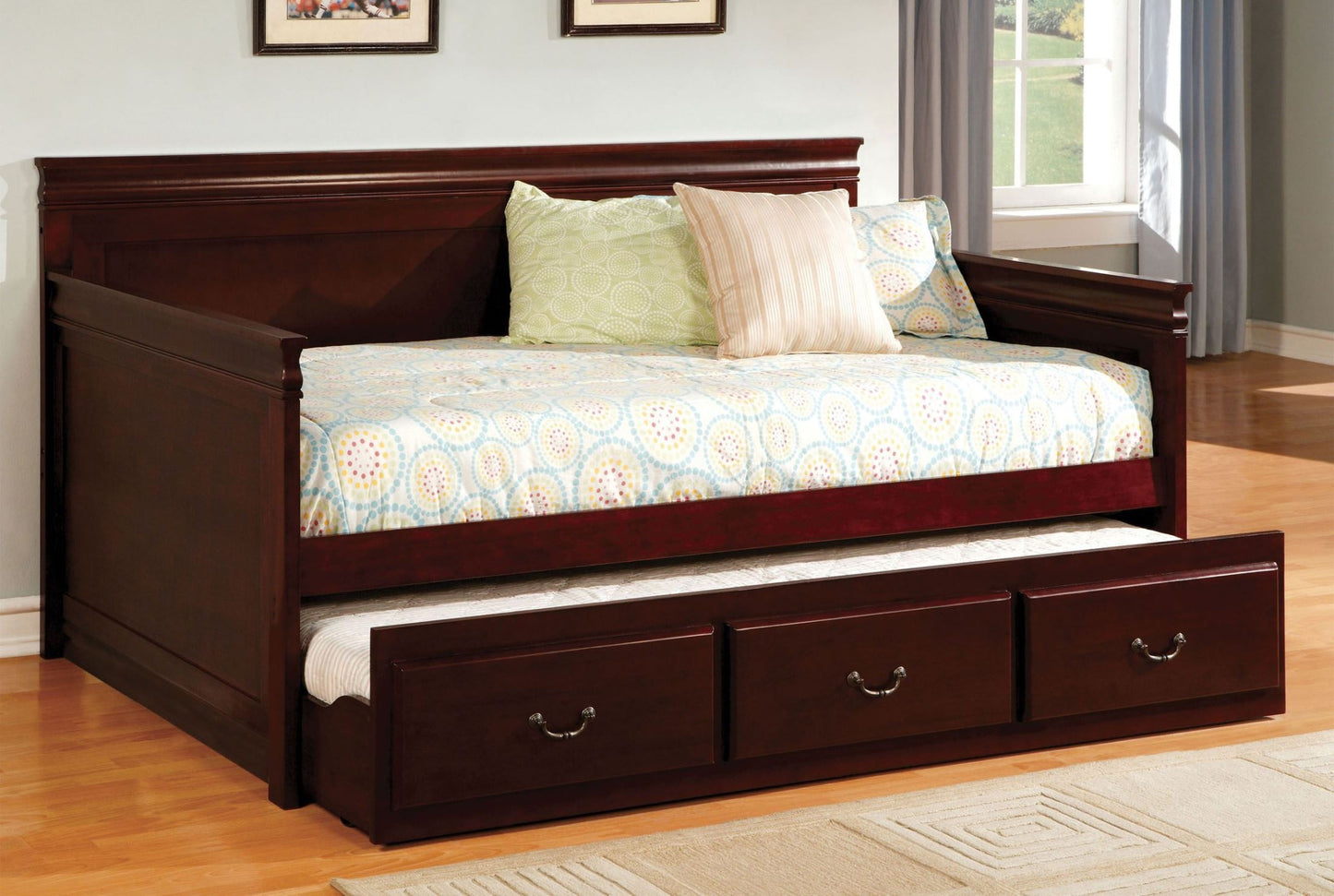 Mango Wood Carss Daybed with Trundle Bed for Home | Bed for Bedroom
