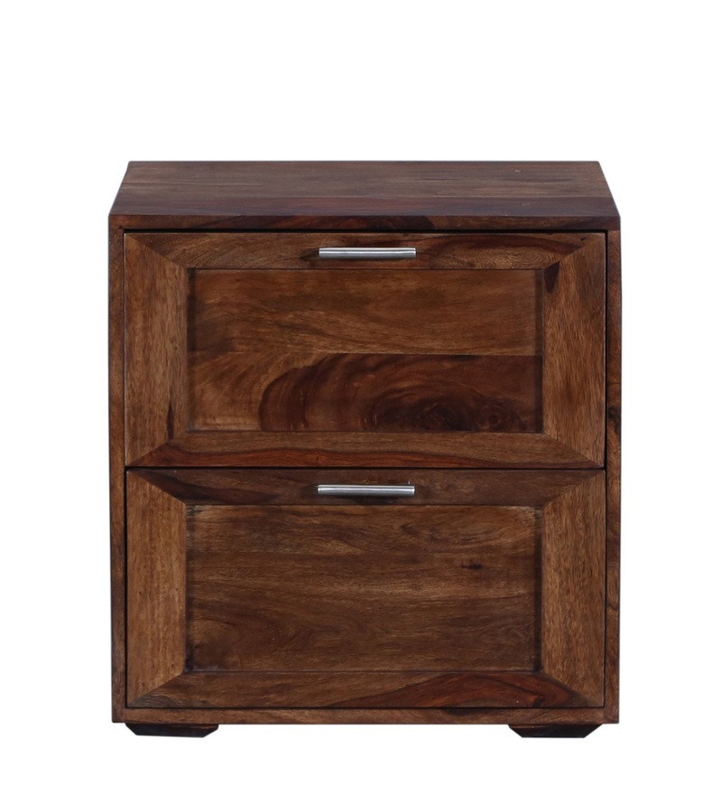 Durque Sheesham Wood Single Door Wardrobe- Provincial Teak Finish
