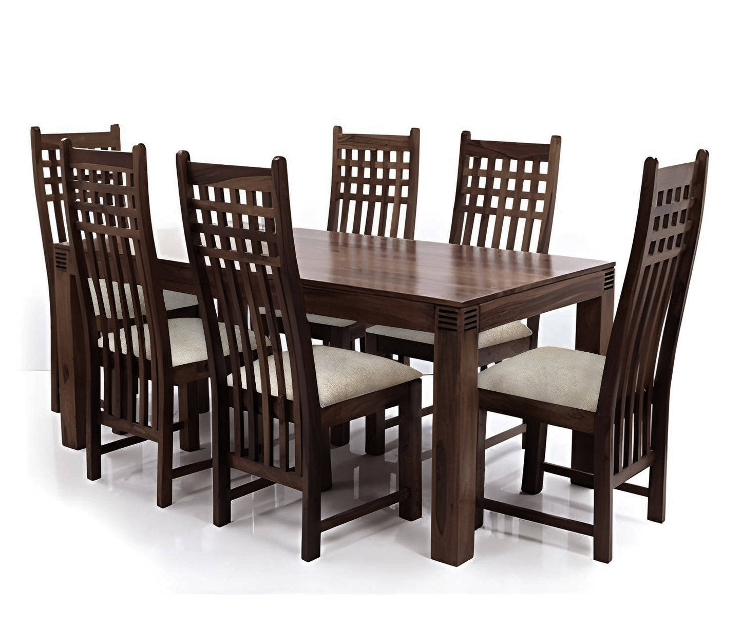 Sheesham Wood Avavia 6 Seater Dining Table Set for Home | Dining Furniture