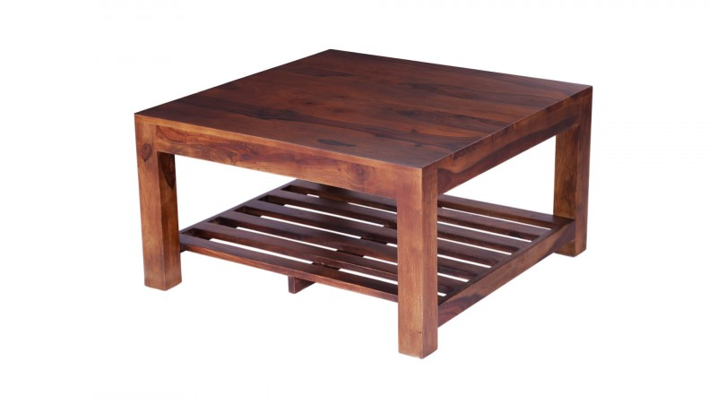 Sheesham Wood Isangel Stylish Coffee Table for Living Room | Center Table for Home | Brown Finish