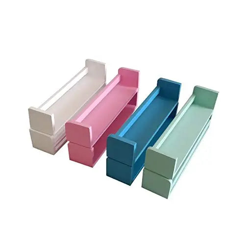 Childrens Wall Mounted Floating Shelves - 2 Set Shelf - Kid’s Room Bookshelf Display Nursery Books and Toy Storage Display Organizer