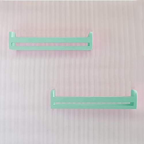 Childrens Wall Mounted Floating Shelves - 2 Set Shelf - Kid’s Room Bookshelf Display Nursery Books and Toy Storage Display Organizer