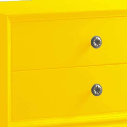 Lajas Mango Wood Bedside Table with Two Drawer