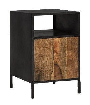 Mango Wood Leszon Bedside Table for Bedroom Aprodz
