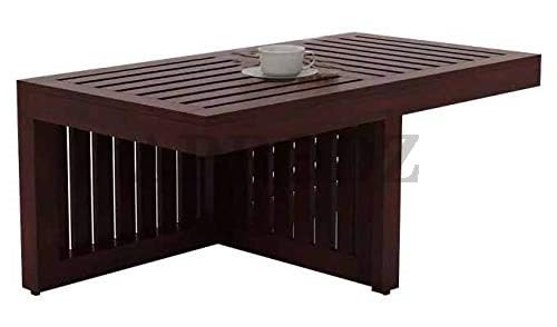 Sheesham Wood Nicola Stylish Coffee Table with 2 Stools for Living Room | Center Table for Home | Brown Finish…