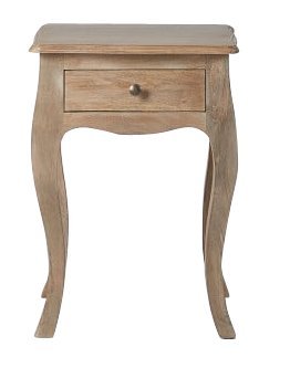 Mango Wood Lubin Bedside Table for Bedroom