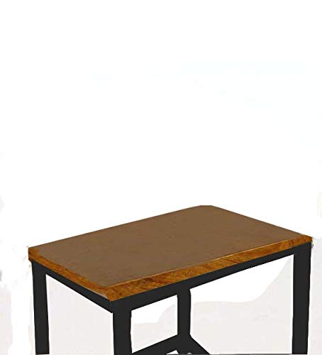 Maude Mango Wood and Metal Bar Stool (Solid Wood - Black)