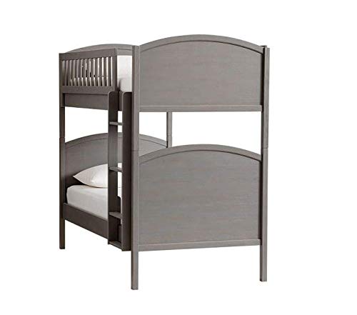 Solid Wood Grimes Bunk Bed for Bedroom | Grey Finish