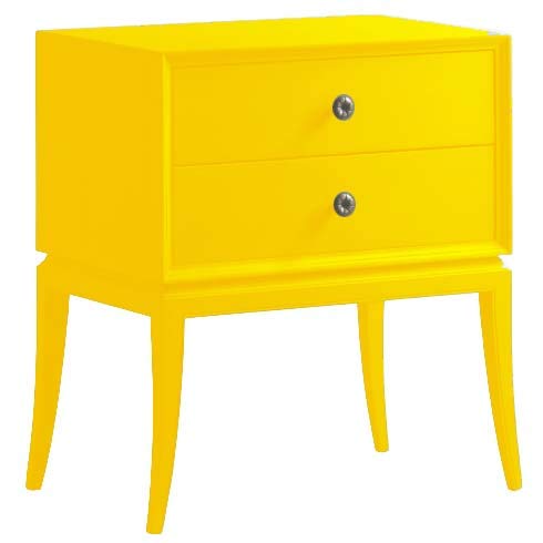 Lajas Mango Wood Bedside Table with Two Drawer