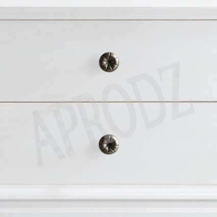 Lajas Mango Wood Bedside Table with Two Drawer