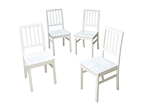 APRODZ Solid Wood Dark Grey Natal Dining Chairs for Living Room | Set of 4 Wooden Chair