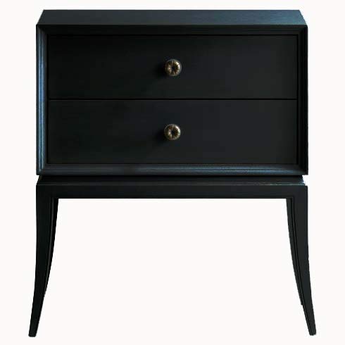 Lajas Mango Wood Bedside Table with Two Drawer