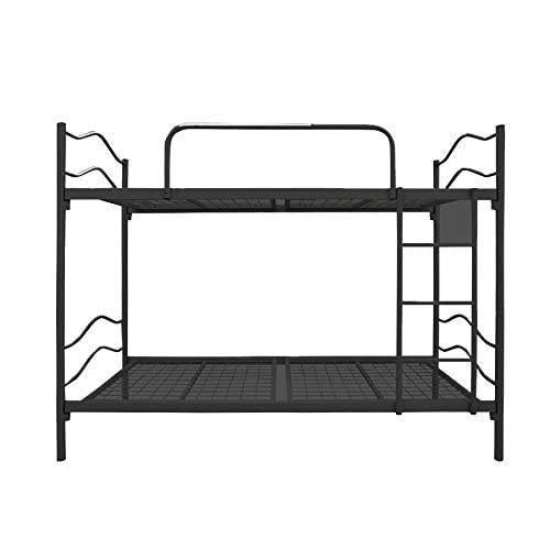 Bryce Single Size Metal Bunk Bed (Mild Steel - Black Powdercoated)