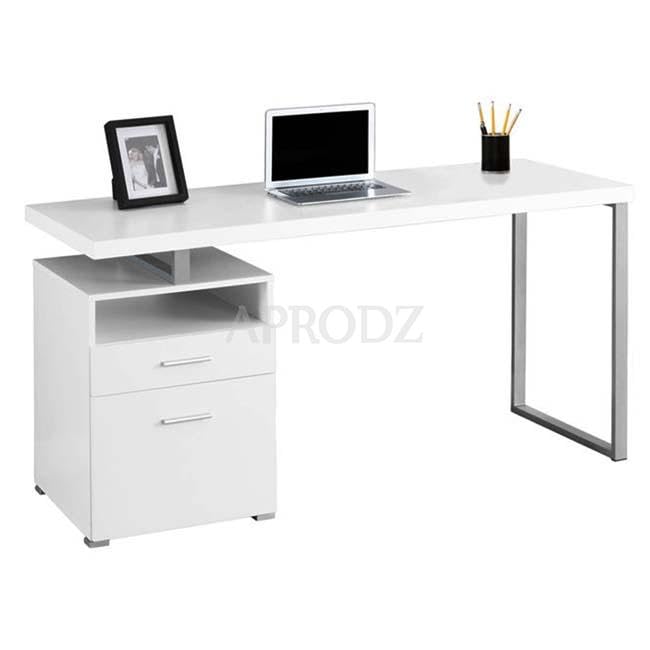 Mango Wood Calio Study Desk Table for Home and Office | Taupe + Black Powdercoated Finish