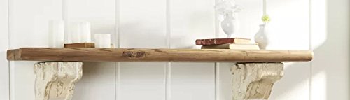 Reclaimed Wood Sinior Floating Wall Shelf for Living Room | Wall Shelves | White Finish