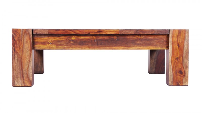Sheesham Wood Fergana Stylish Coffee Table for Living Room | Center Table for Home | Brown Finish