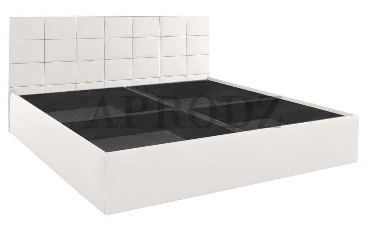 Upholstered Single Size Bed with Box Storage