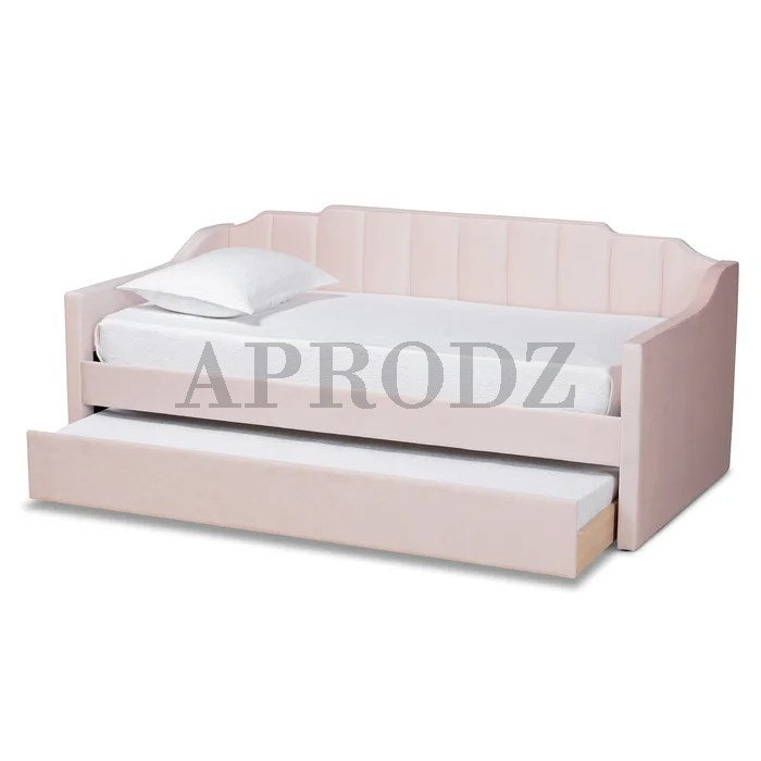 Krease Upholstered Daybed with Trundle Bed