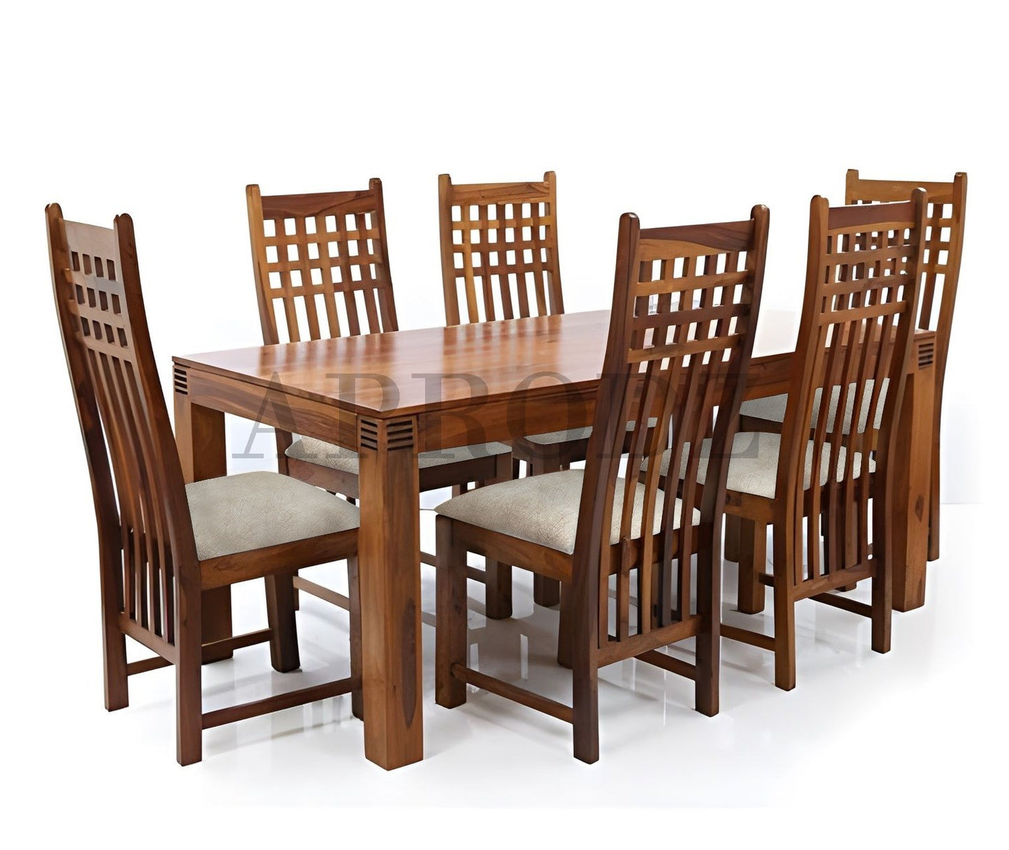 Sheesham Wood Avavia 6 Seater Dining Table Set for Home | Dining Furniture