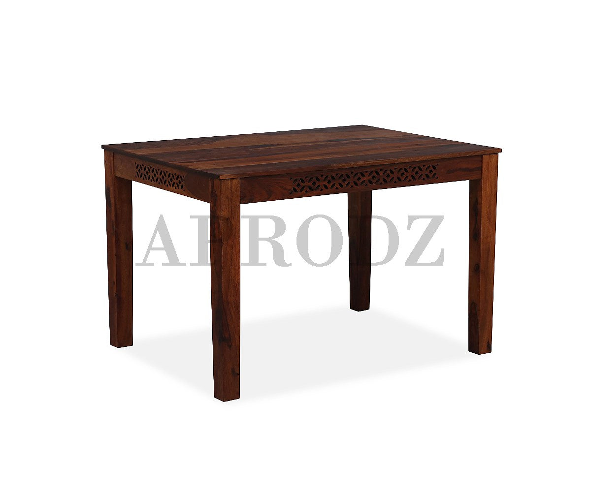 Sheesham Wood Durque 4 Seater Dining Table Set for Home | Dining Furniture